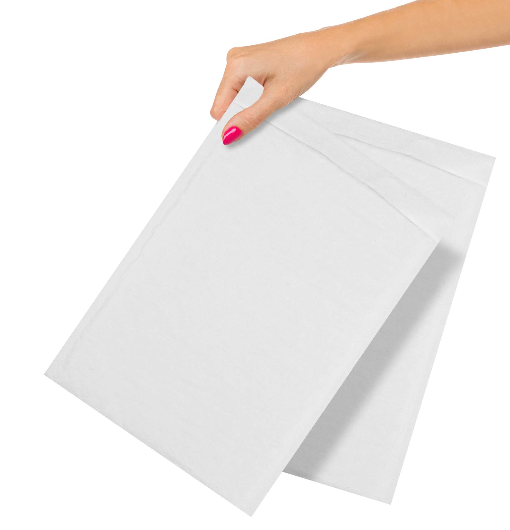 300 White Kraft Bubble Padded Envelopes 8.5