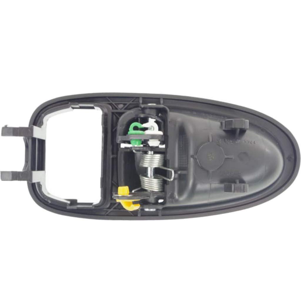 1996-1999 Saturn SW1 Rear Passenger Side Interior Door Handle with Lock Button - Black Base Trim | Replacement Car Part for Easy Installation & Vehicle Maintenance