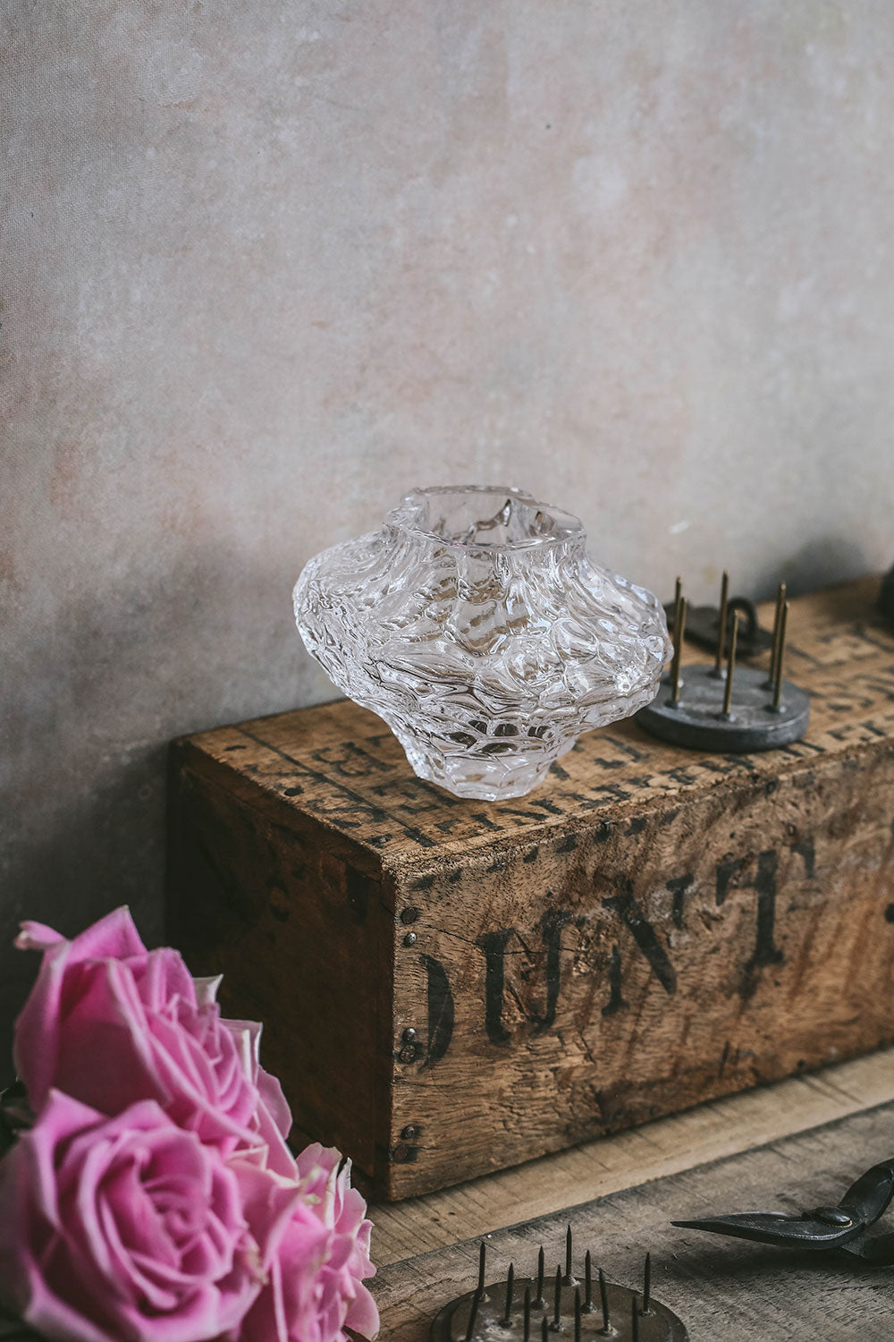 Elegant Small Heirloom Glass Vase for Home Decor - Perfect for Flowers, Centerpieces & Wedding Decorations