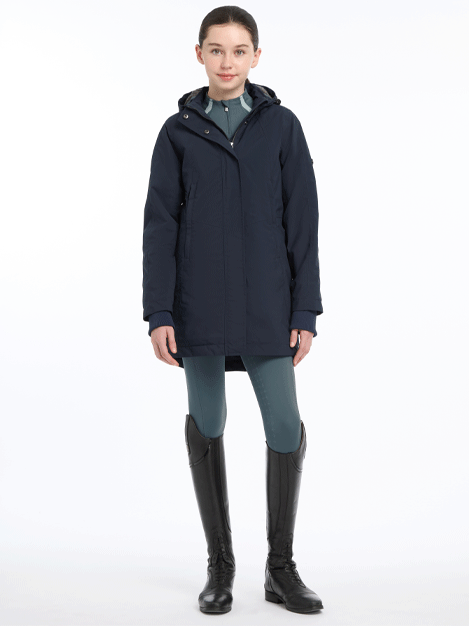 Young Rider Skye Waterproof Coat - Le Mieux Equestrian Riding Jacket for Kids | Waterproof & Breathable Outdoor Horseback Riding Gear for Rainy Days & Cold Weather