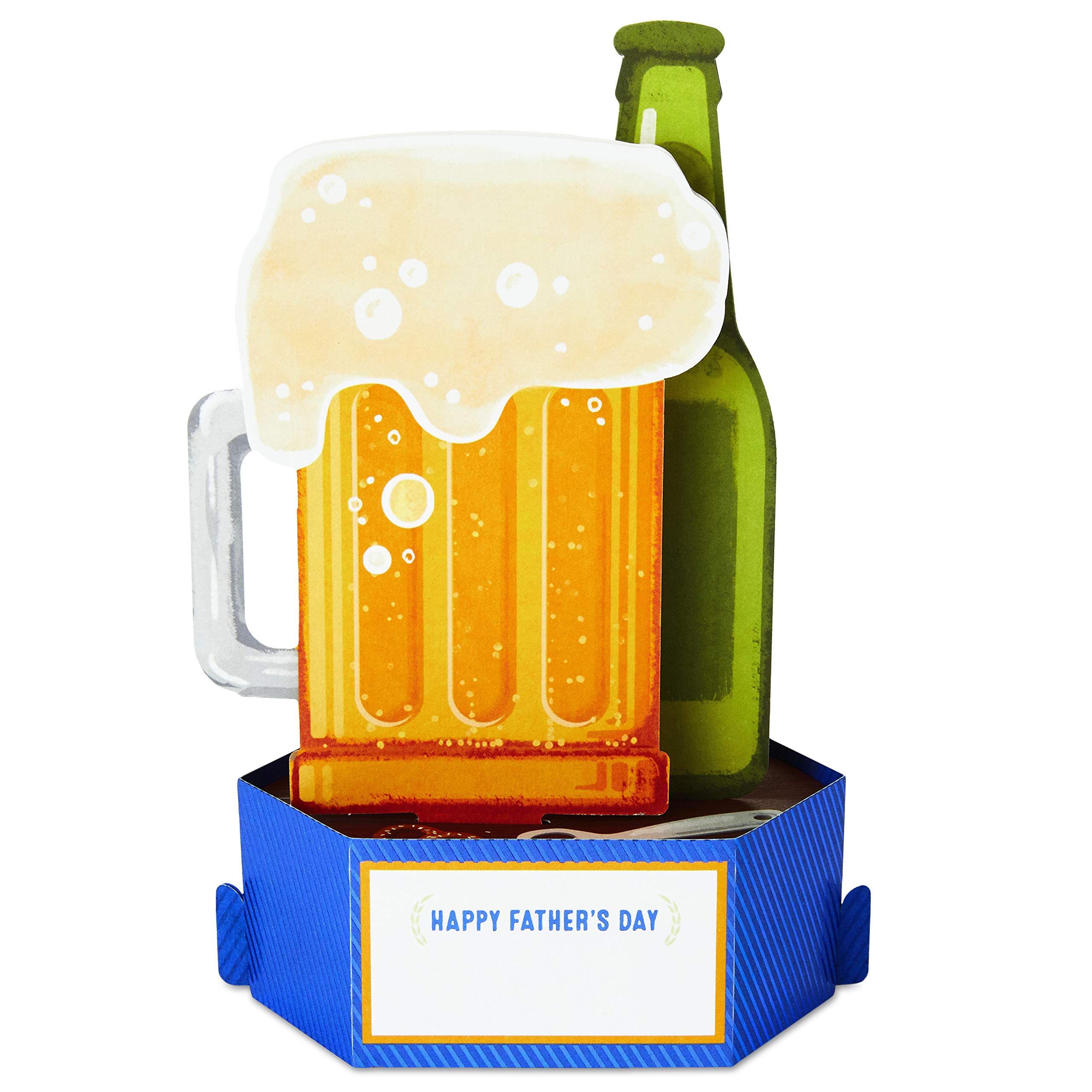 Hallmark Paper Wonder Pop Up Father's Day Card - Cheers to You | 3D Greeting Card for Dad's Birthday, Anniversary & Special Occasions | Perfect Gift for Father's Day Celebrations