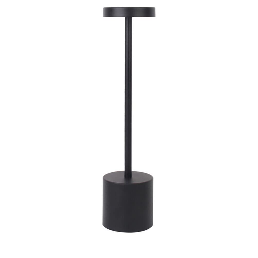 Ansu Rechargeable LED Table Lamp - Touch Dimmable Bedside Night Light, Cordless Decorative Lamp for Bedroom (Black) | Perfect for Reading, Nursery, Dorm Room & Home Decor