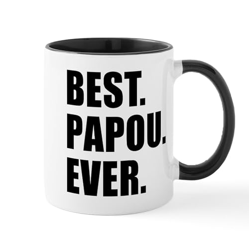 White/Black Inside - Best Papou Ever