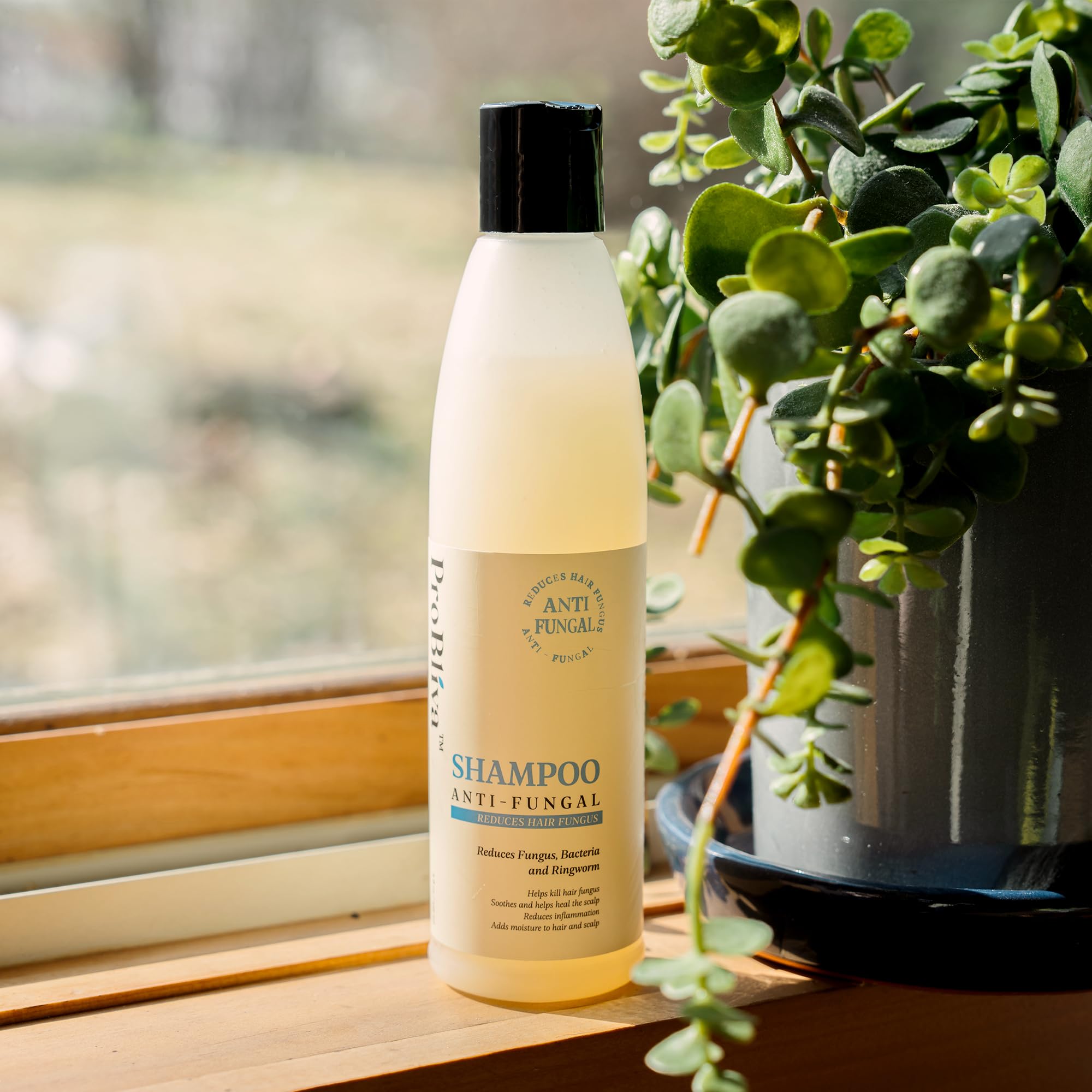 ProBliva Anti-Fungal Shampoo for Itchy Scalp Treatment - Natural Hair Care with Emu Oil, Jojoba Oil & Coconut Oil - Soothes Dry, Flaky Scalp - Ideal for Dandruff Relief & Scalp Health Maintenance