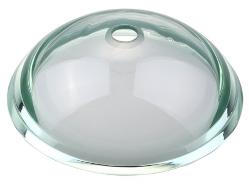 KRAUS GV-150-19mm Clear 34mm Edge Glass Vessel Sink - Modern Bathroom Vanity for Contemporary Homes & Luxury Hotels