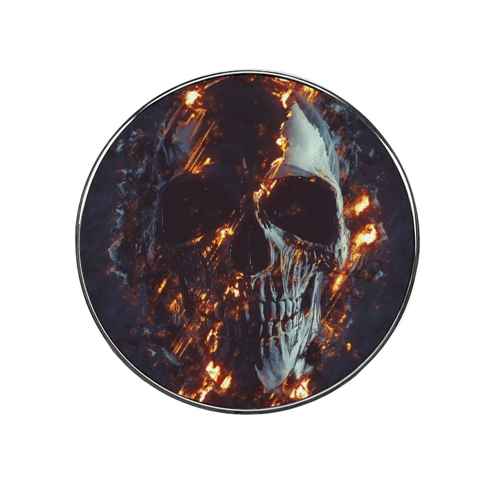 Black Skull Magnets - Strong Refrigerator Magnets for Kitchen & Office - Perfect for Fridge, Whiteboard, Metal Cabinets & DIY Crafts