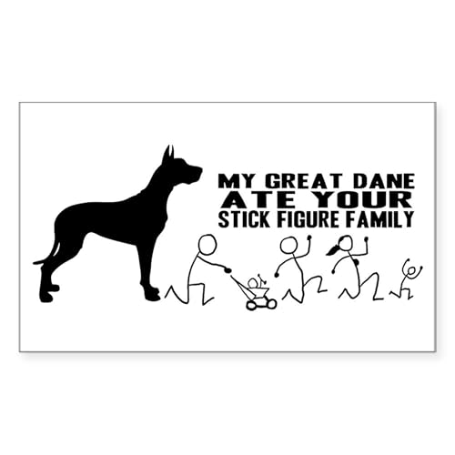 White - Great Dane Sticker