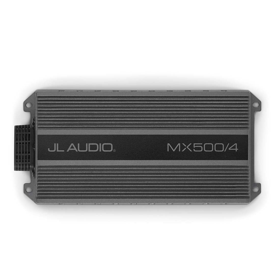 JL Audio MX500/4 MX Series Class D Full Range 4 Channel Car Amplifier - 125W x 4 RMS Power for High-Performance Car Audio Systems | Perfect for Upgrading Your Vehicle's Sound System