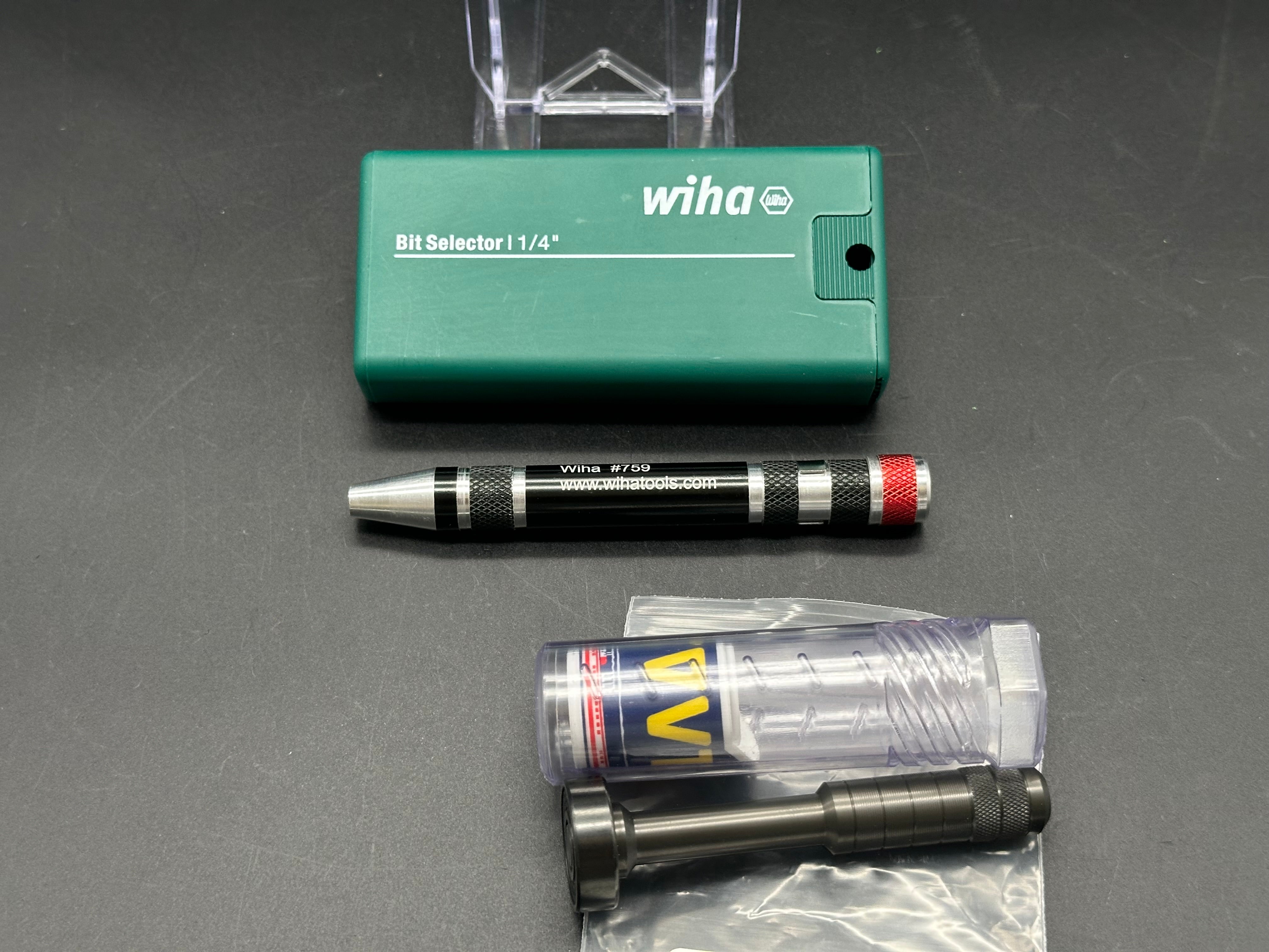 Scout Leather Co. Hex Bit Driver - Zirconium Limited Edition with Wiha Bit Selector 1/4