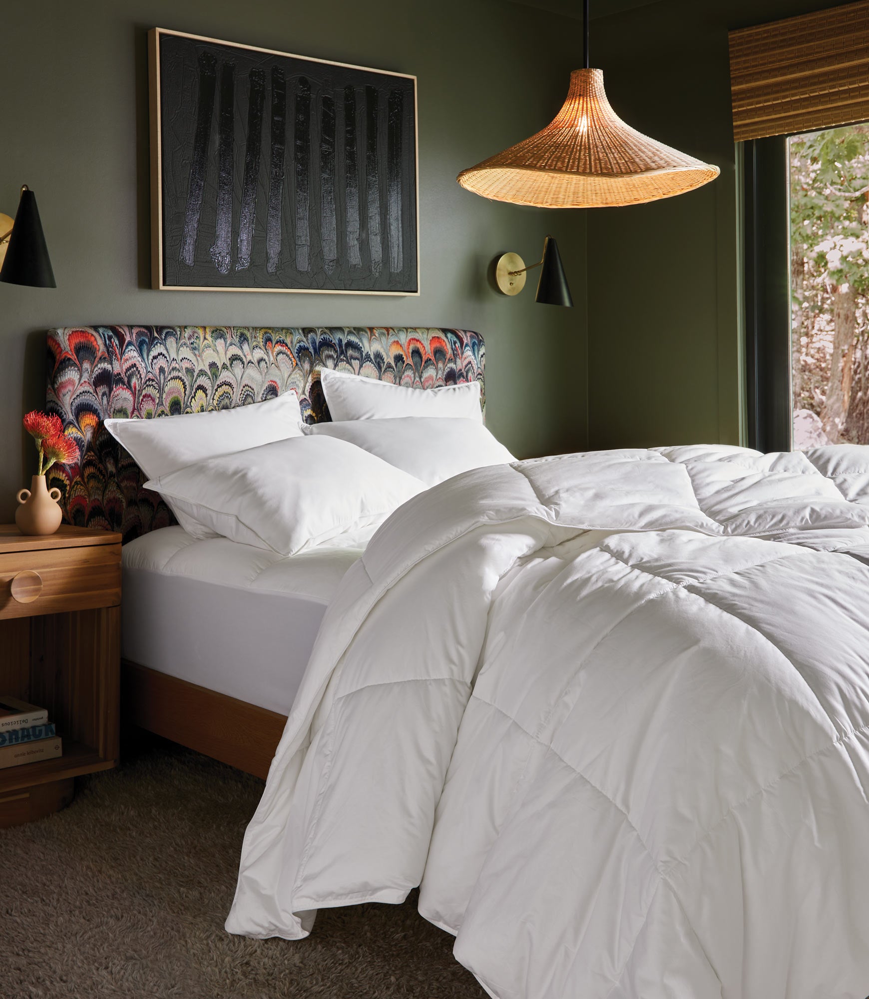Premium 850 Fill Power Canadian White Goose Down Duvet - All-Season Luxury Comforter for Bedroom, Guest Room & Hotel Use