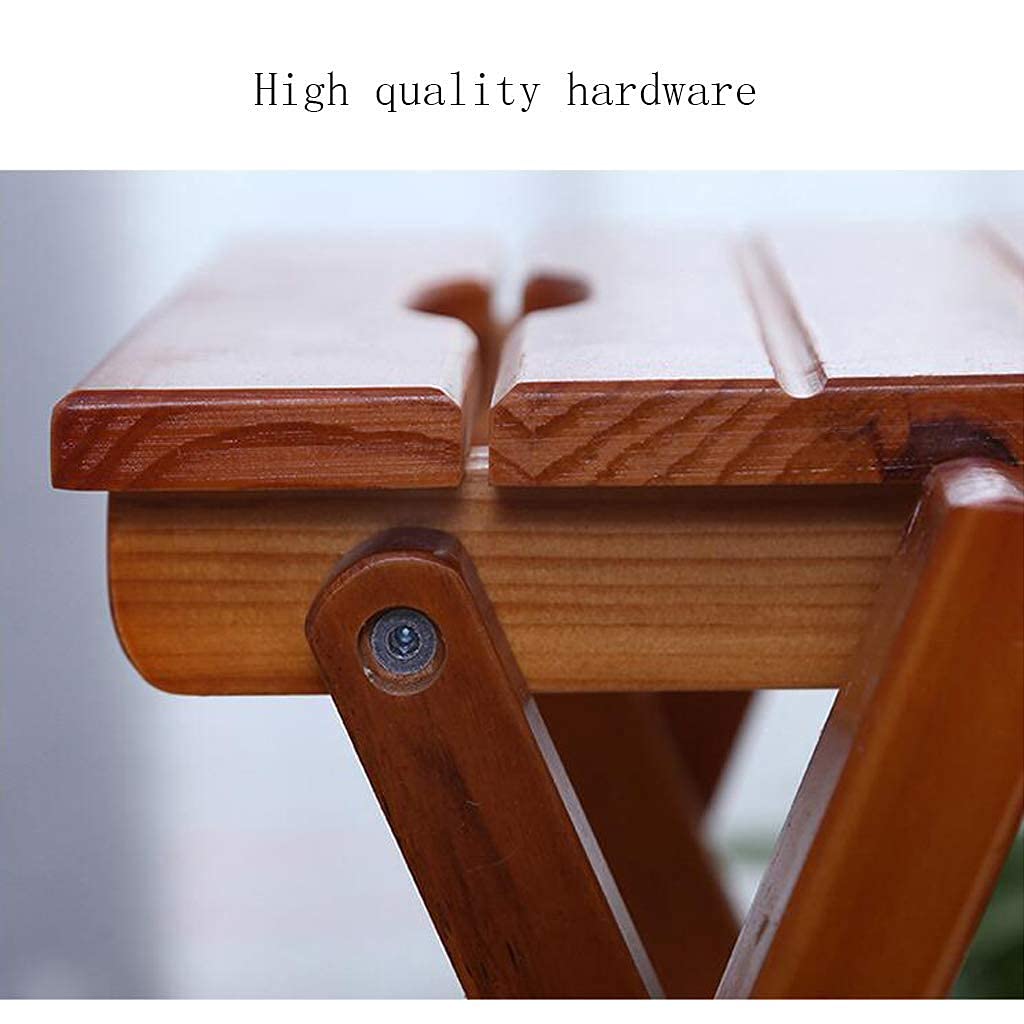 Foldable Wooden Step Stool Ladder for Kitchen, Home & Garden - Lightweight Display Rack & Stair Chair for Kids & Adults - Perfect for Reaching High Shelves, Organizing Pantries & Household Tasks
