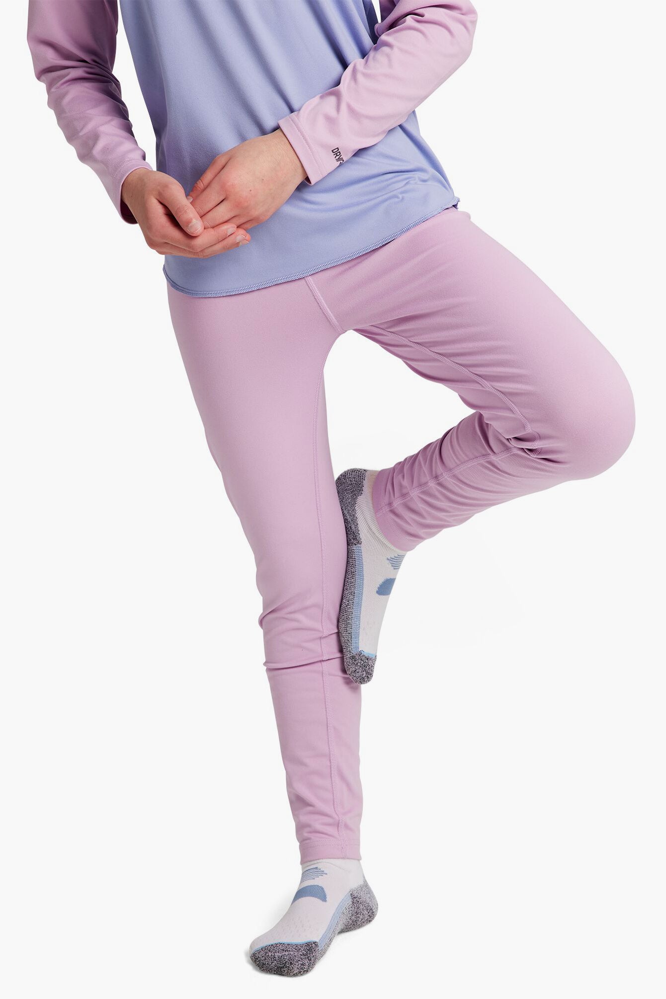 Burton Kids Midweight Base Layer Pants - Orchid Bouquet Print | Thermal Underwear for Boys & Girls | Perfect for Skiing, Snowboarding & Winter Outdoor Activities