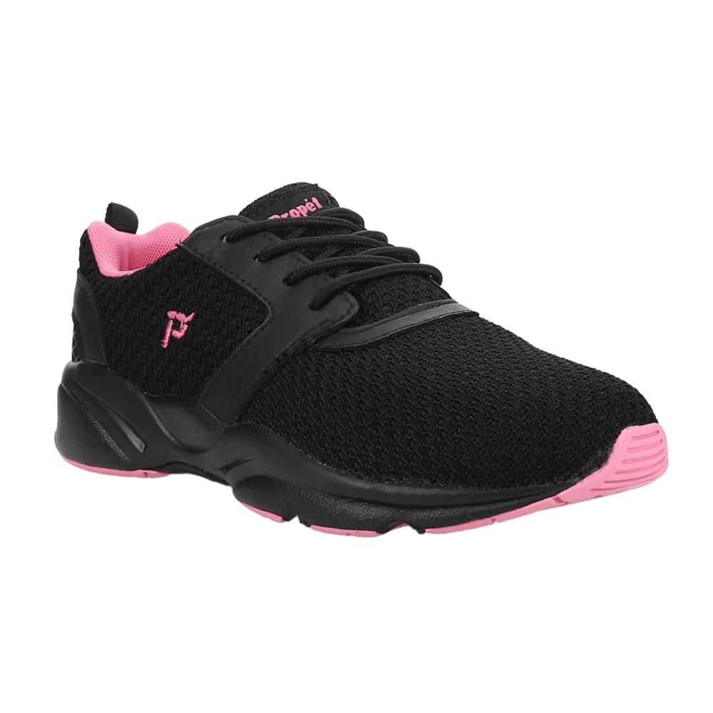 Propét Women's Stability X Walking Sneakers - Comfortable Supportive Shoes for Walking & Daily Wear - Black - Size 11 D - Ideal for Walking, Travel & Work