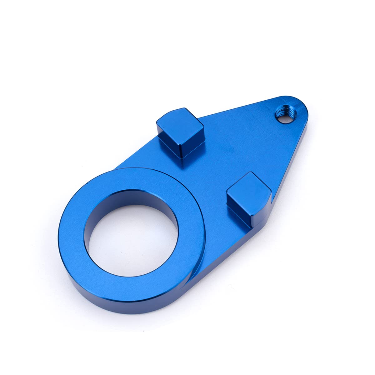 Adjustable Motorcycle Steering Damper Stabilizer - Universal Fit for Kawasaki Ninja ZX6R 2009-2019 - Blue & Blue Color - Includes Mounting Bracket Kit - Improves Handling & Safety for Street Riding and Track Racing