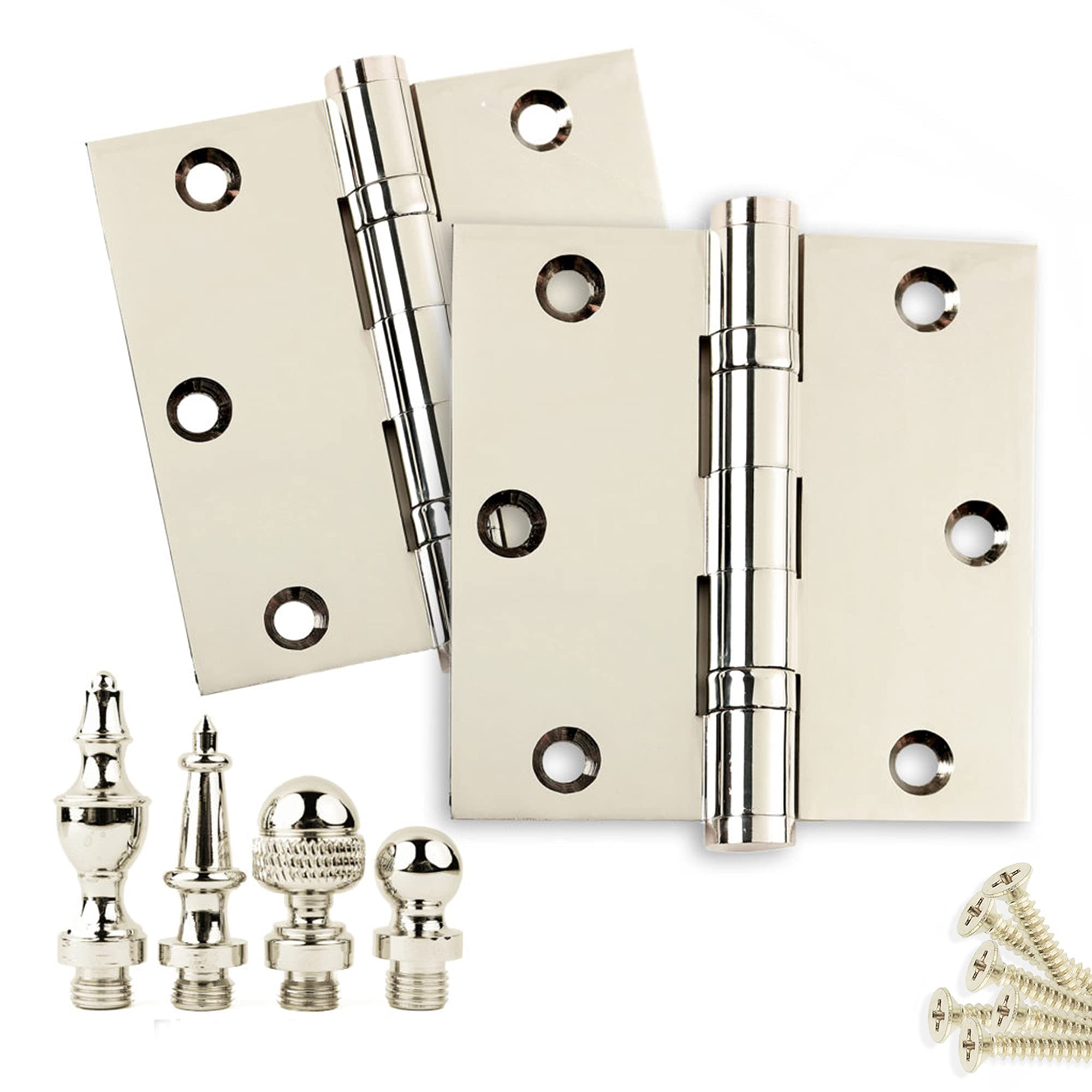 Solid Brass Door Hinge 3.5x3.5 Inch - Heavy Duty Ball Bearing for Home Improvement