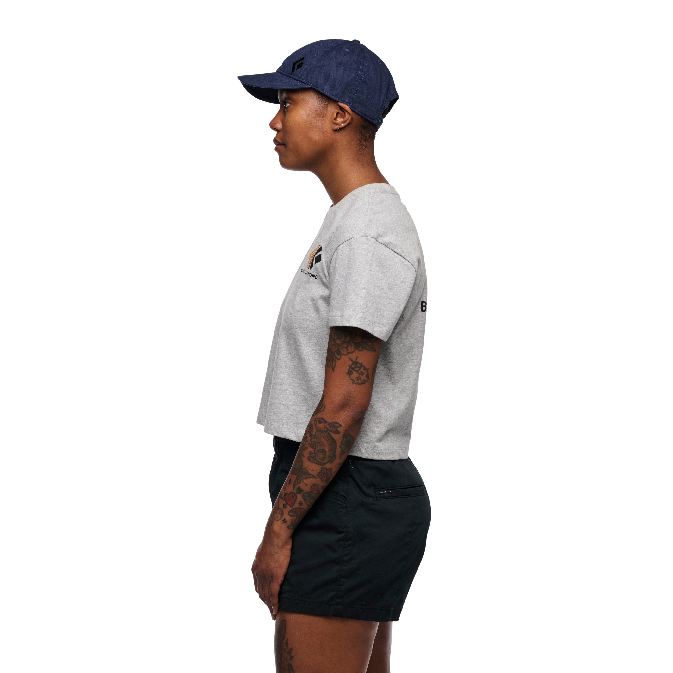 Vintage Washed Women's Crop T-Shirt - Soft Cotton Short Sleeve Top for Casual Outfits & Summer Streetwear