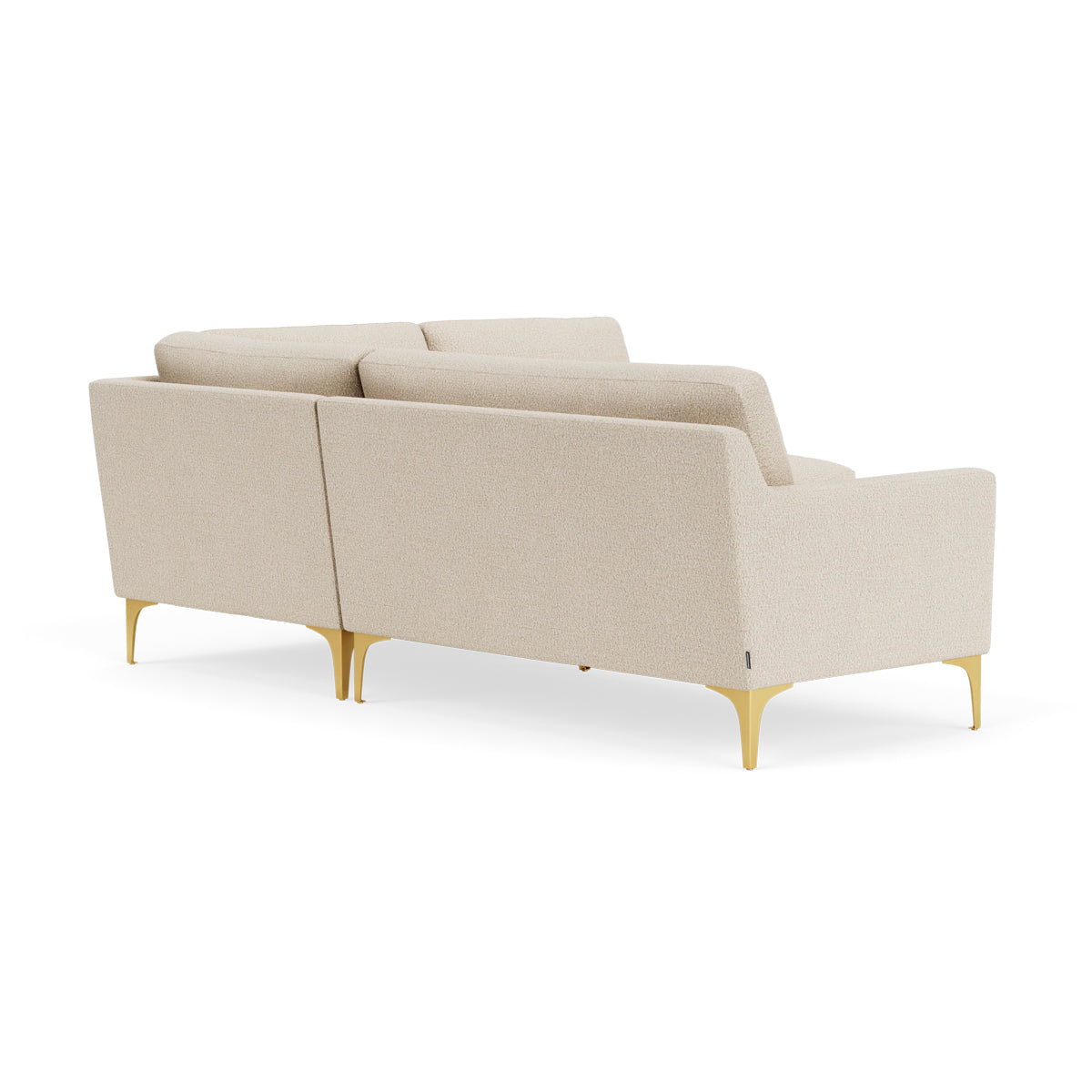 Astha Boucle Right Corner Sofa - Modern L-Shaped Sectional Couch for Living Room, Lounge & Small Spaces | Soft Upholstery, Comfortable Seating, Stylish Home Decor