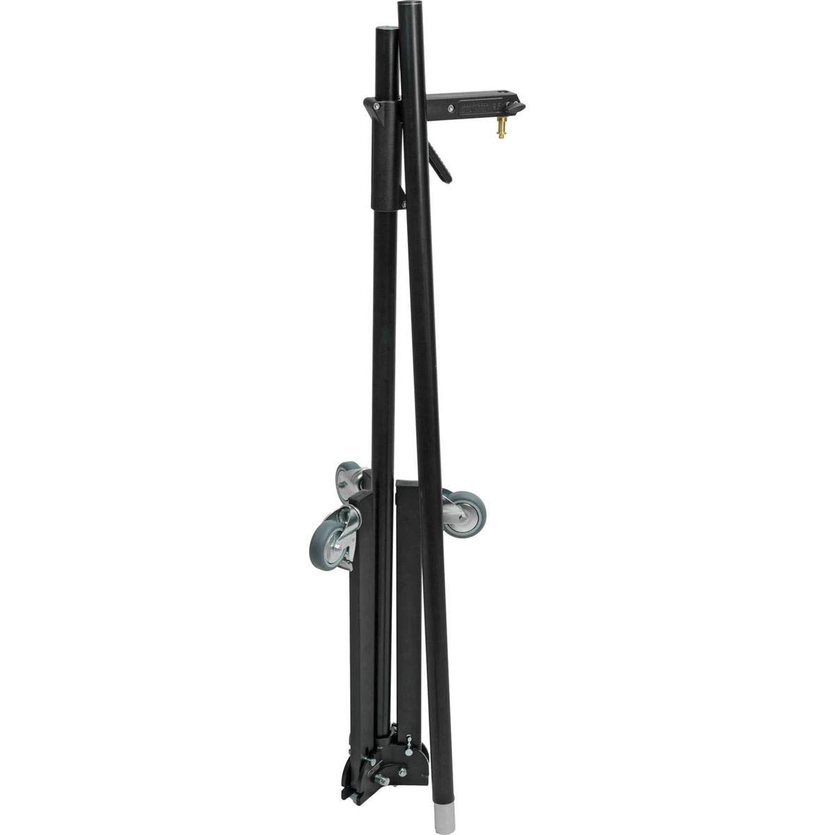 Manfrotto 231B 8-Foot Professional Black Light Stand with Adjustable Sliding Arm - Perfect for Photography Studios, Video Production & Live Streaming Setups
