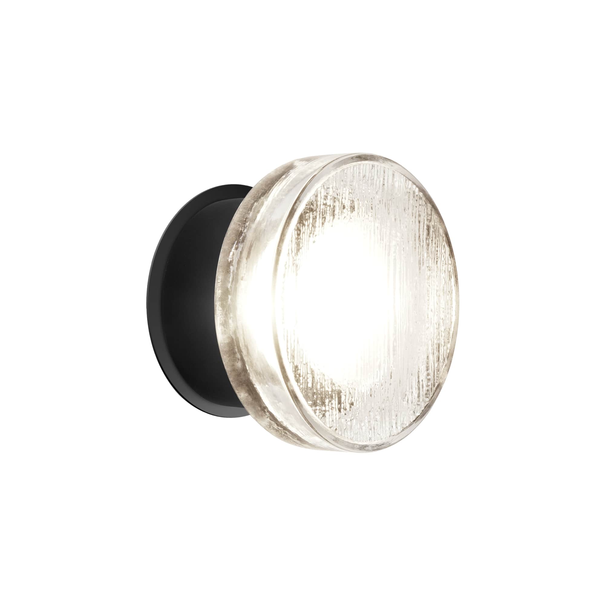 Modern Roc Wall Lamp - Vintage Sconce Lighting for Bedroom, Living Room & Hallway - Elegant Decorative Wall Light Fixture with Matte Black Finish