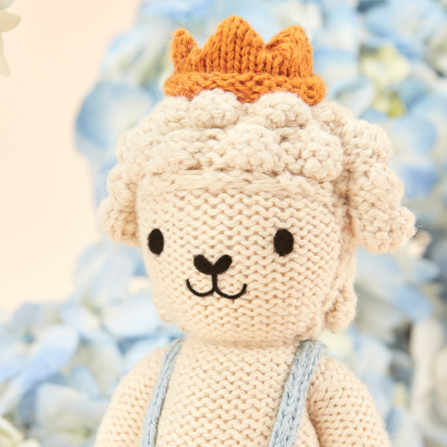 Cuddle + Kind Tiny Sebastian the Lamb Handmade Knit Doll - Supports 10 Meals for Kids | Soft Plush Toy for Babies, Nursery Decor, and Gift Giving