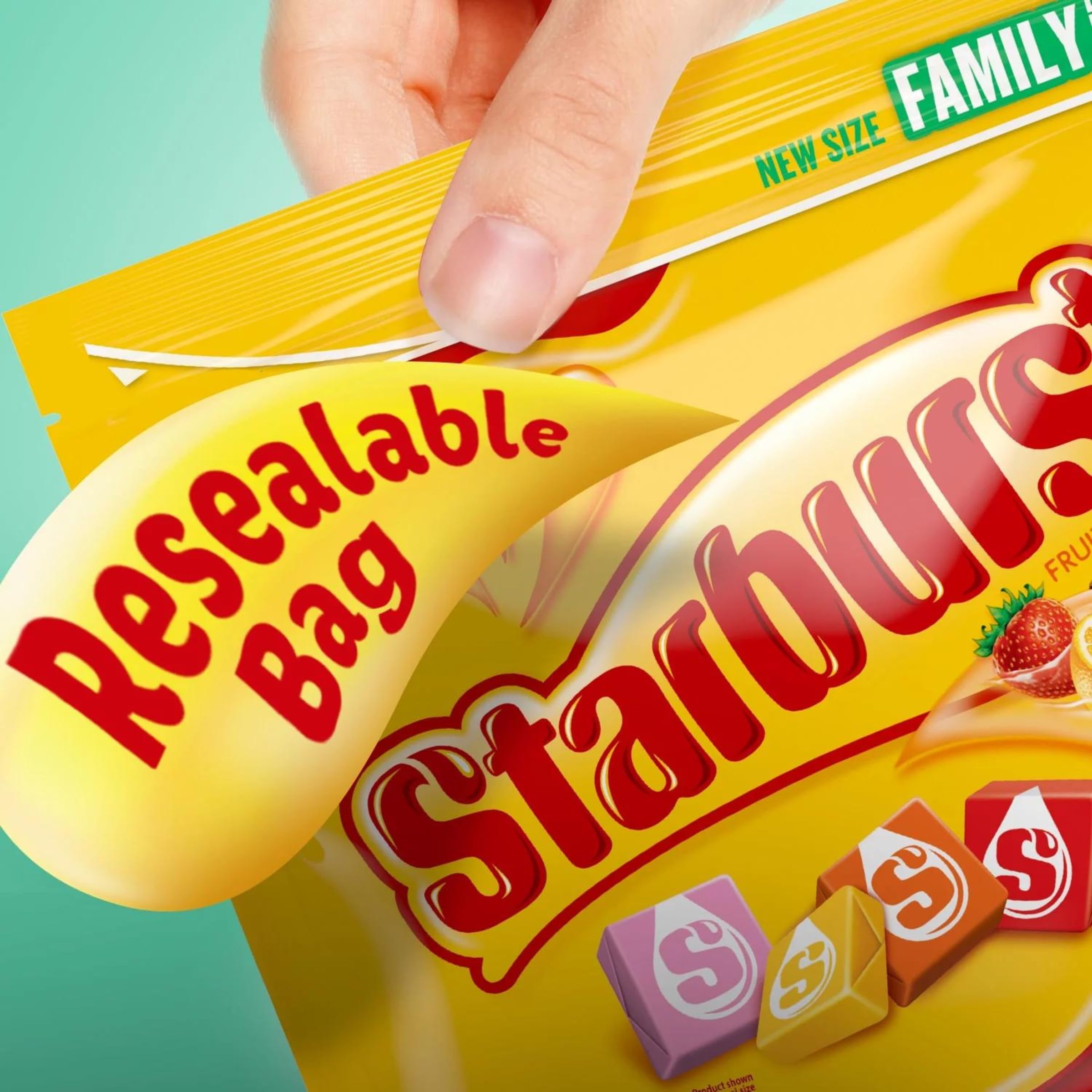 Starburst Original Fruit Chews Candy - Family Size 27.5oz Bag - Perfect for Halloween, Parties & Movie Nights