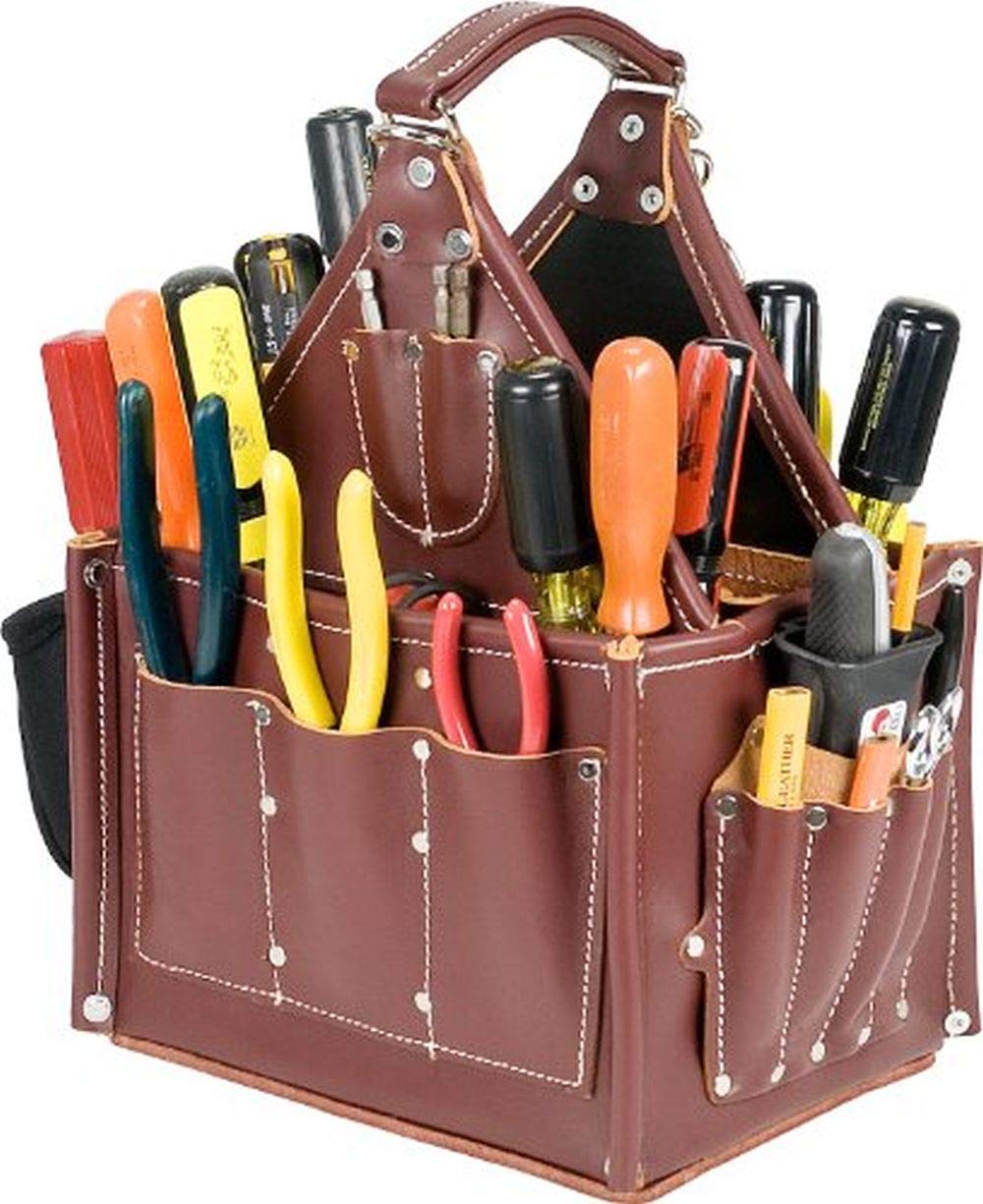 Occidental Leather 5585 Stronghold Journeyman's Tote - Durable Work Tote Bag for Electricians & Contractors | Heavy-Duty Tool Storage | Job Site & Workshop Use
