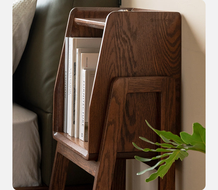 Solid Oak Wood Side Cabinet - Rustic Storage Cabinet for Living Room, Bedroom, or Entryway - Perfect for Organizing Books, Decor, and Essentials