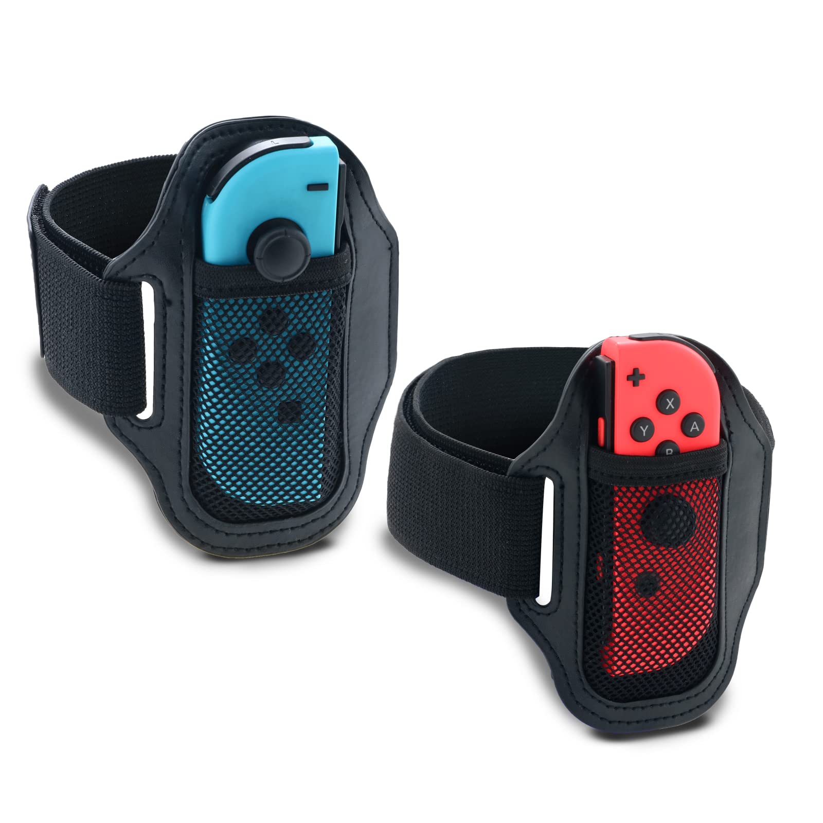HEATFUN Leg Strap for Nintendo Switch Ring Fit Adventure & Switch Sports - 2 Pack Comfortable Adjustable Workout Accessories for Fitness Gaming at Home