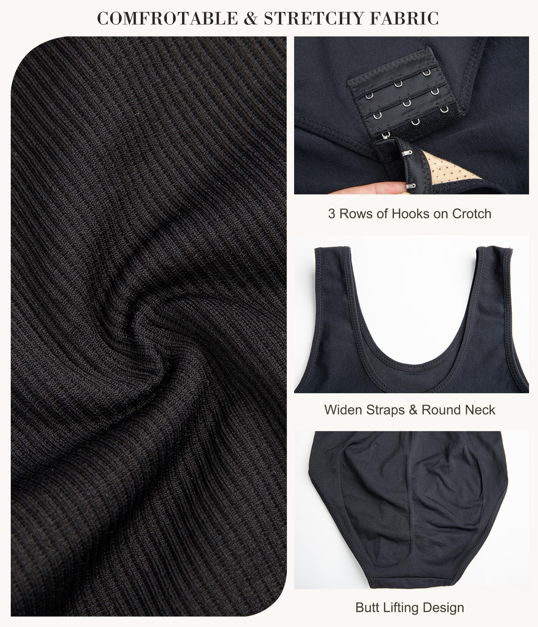 Nebility Plus Size Bodysuit Shapewear for Women - Tummy Control Seamless Body Shaper, Sleeveless Going Out Tops | Perfect for Evening Events, Date Nights & Special Occasions