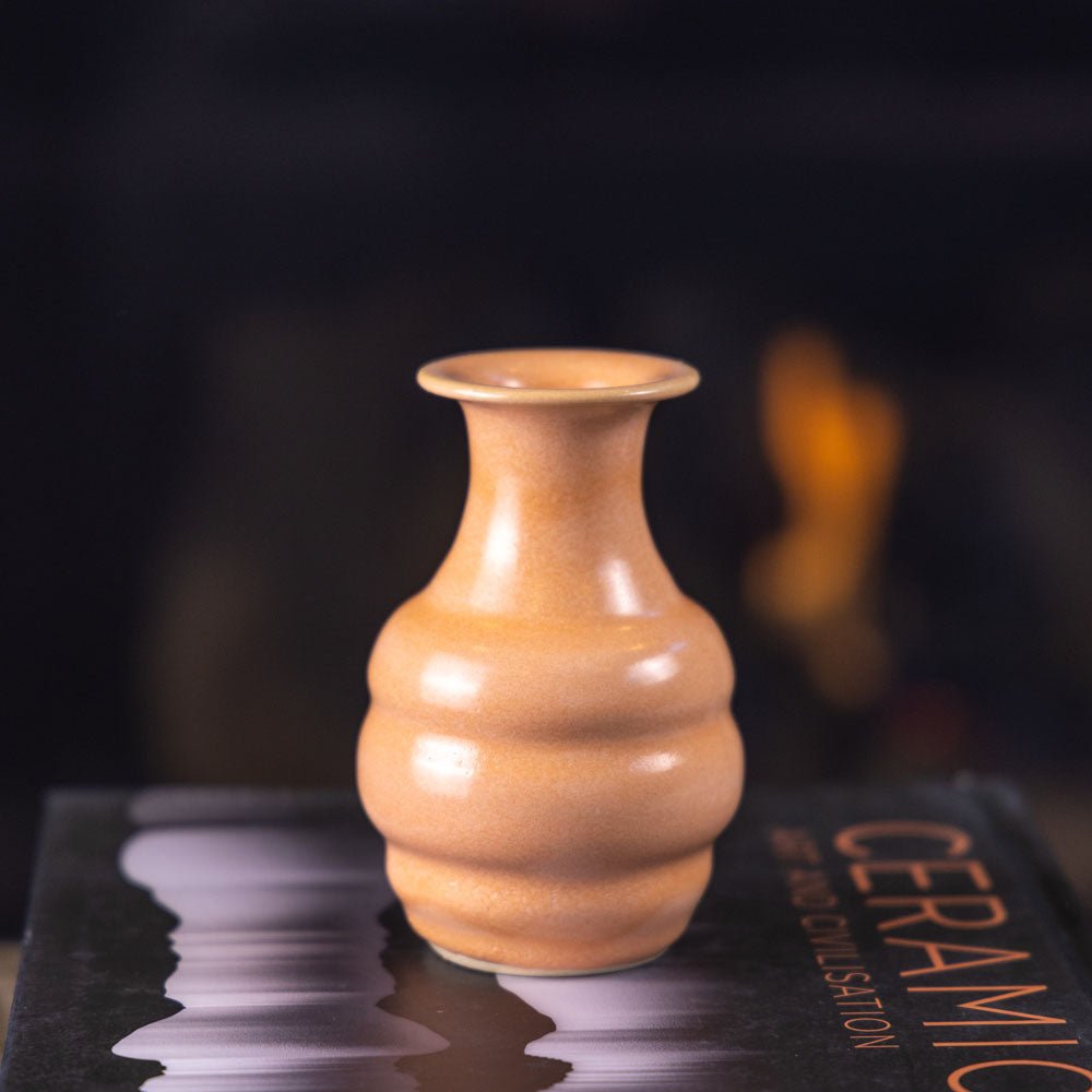 Medium Small Decorative Stoneware Bud Vase - Pot #81 - Handcrafted Ceramic Flower Vase for Home Decor, Wedding Centerpieces & Boho Style Arrangements