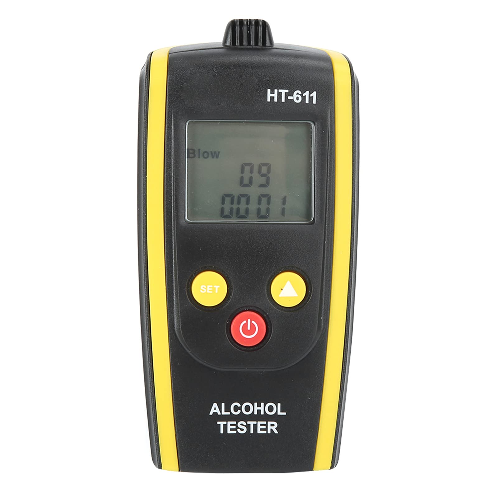 HT 611 Portable Breath Alcohol Tester - High Accuracy Personal Breathalyzer with LCD Display & Visual Warnings | Includes Nylon Rope for Easy Carry | Ideal for Personal Safety, Workplace Testing & DUI Prevention
