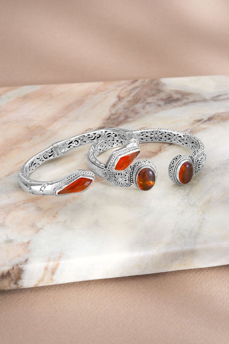 Spiritual Evolution Tip to Tip Bracelet in Carnelian - Handmade Healing Crystal Jewelry for Meditation, Chakra Balancing & Positive Energy