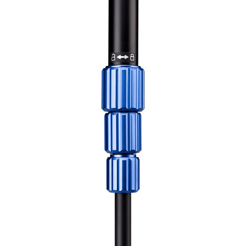 Benro 4-Section Aluminum Slim Video Tripod Kit with Fluid Head - Lightweight & Portable for DSLR Cameras, Perfect for Travel, Vlogging & Outdoor Shooting