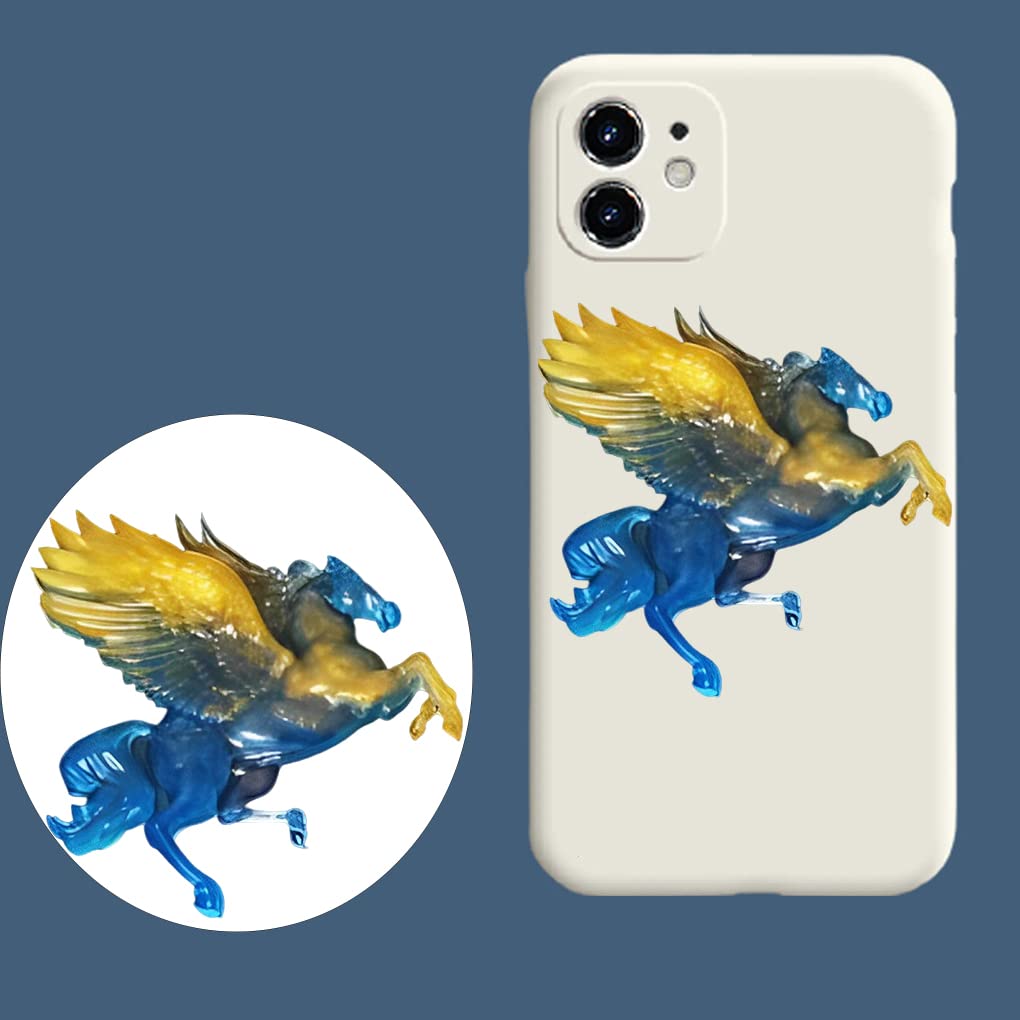 FineInno 2-Piece Unicorn & Pegasus Silicone Resin Molds for DIY Jewelry Making, Epoxy Casting, Handmade Crafts - Perfect for Resin Art, Keychains, Pendants & Home Decor