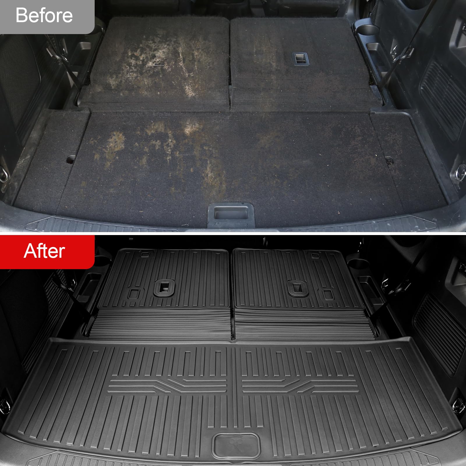All-Weather Cargo Liner for 2020-2025 Ford Explorer & Explorer ST - Heavy Duty Trunk Mat Accessories - Perfect for Road Trips, Camping & Daily Use