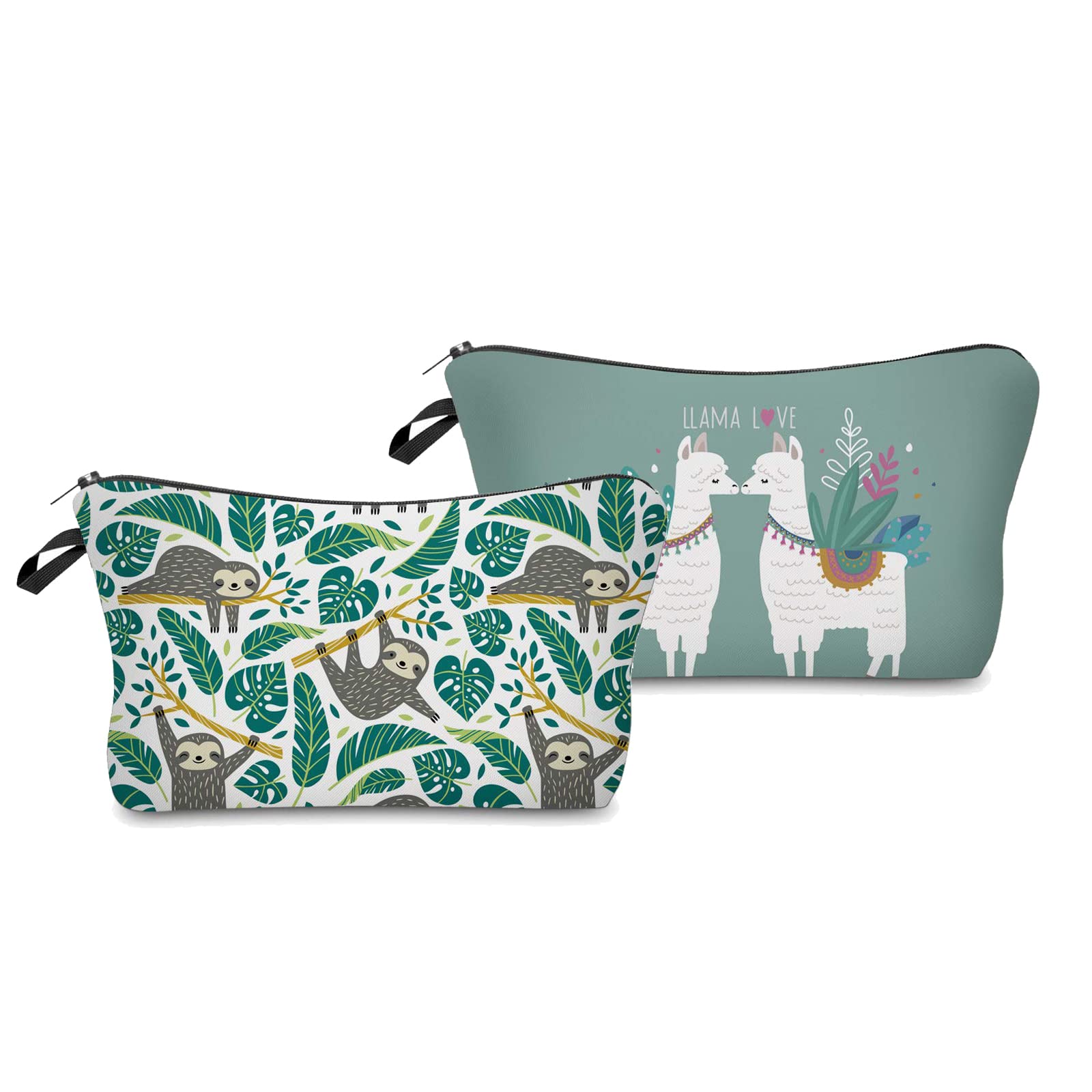 Waterproof Cosmetic Bag for Women - 2 Pack Travel Makeup Pouch for Purse & Toiletry Organizer | Perfect for Girls' Travel & Daily Use