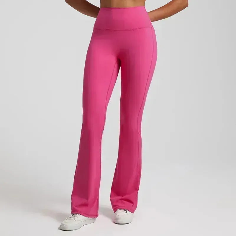 Women's Low Rise Flare Yoga Pants - High Waisted Wide Leg Athletic Leggings for Sports, Fitness & Dance | Perfect for Gym, Running, Outdoor & Casual Wear