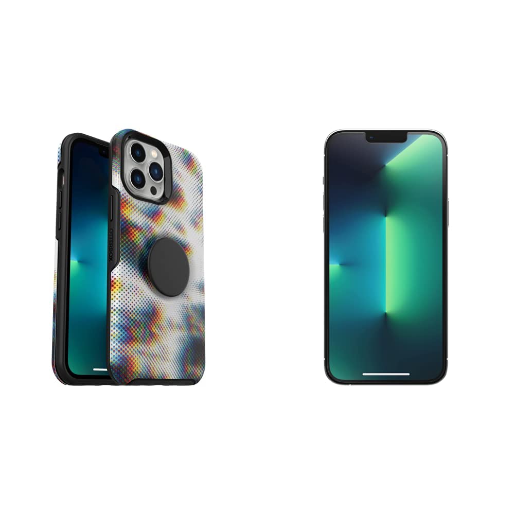 OtterBox Otter + POP Symmetry Series Case with Screen Protector for iPhone 13 Pro Max - DIGITONE Graphic Design, Clear Protective Cover & Tempered Glass - Perfect for Everyday Use, Work & Outdoor Activities