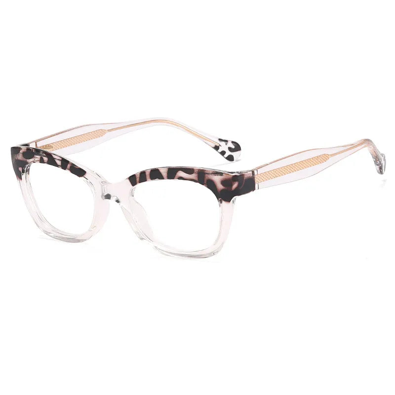 CCspace Women's Full Rim Square Titanium Eyeglasses Frame - Lightweight TR90 Comfortable Glasses for Work, Reading & Daily Fashion Accessory