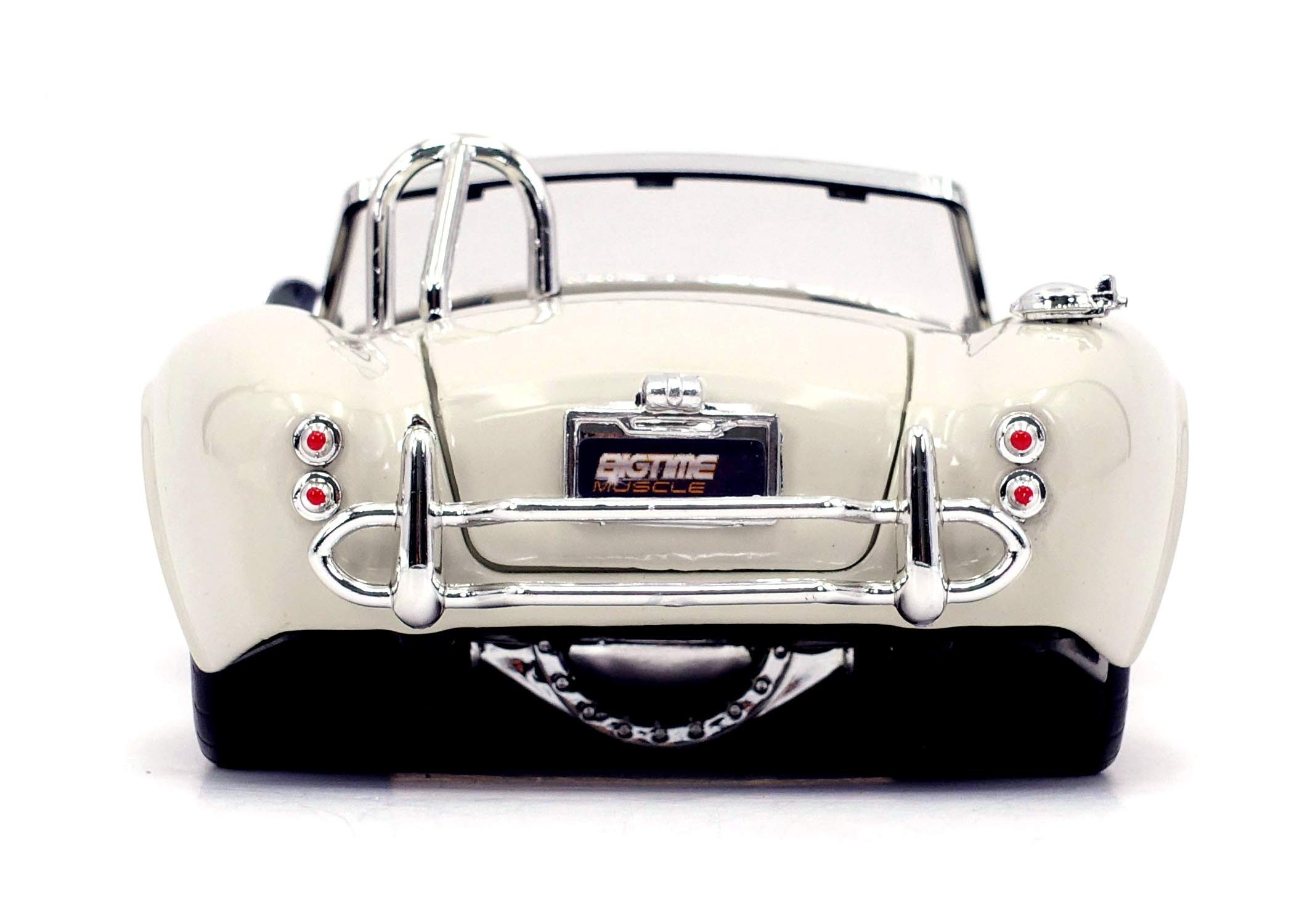 Jada Toys 1:24 Scale 1965 Shelby Cobra 427 S/C Die-Cast Model Car - White Collectible Muscle Car for Kids & Adults | Display, Gift, Racing Collection