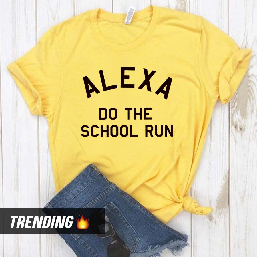Alexa School Run T-Shirt (MRK X) - Comfortable & Stylish Graphic Tee for Kids - Perfect for School, Playdates & Everyday Wear