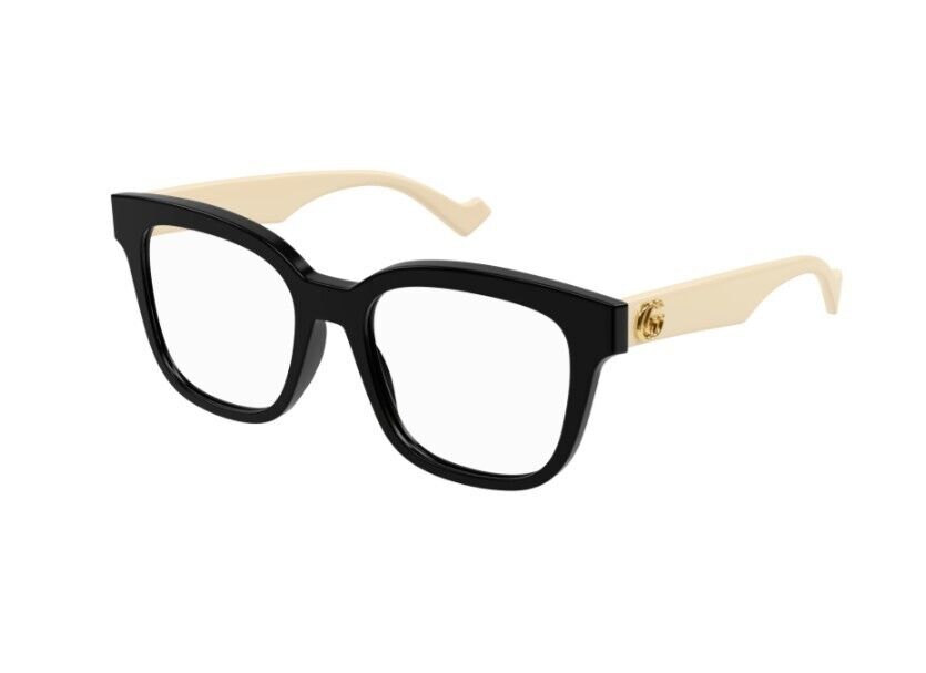 Gucci GG0958O 005 Black & White Square Women's Eyeglasses - Stylish Designer Frames for Women, Perfect for Work, Reading & Fashion Accessories