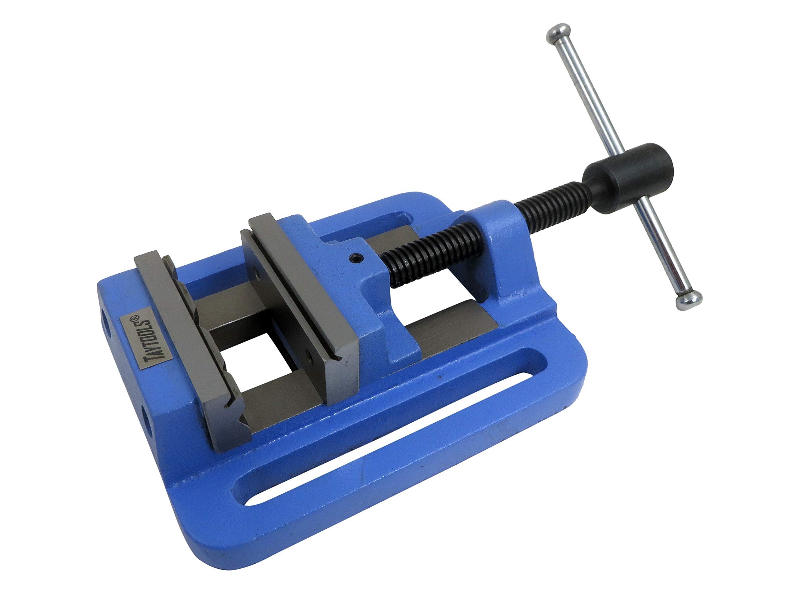 Taytools 465968 3-Inch Drill Press Vise with Slotted Base - Heavy Duty Bench Vise for Woodworking & Metalworking | Perfect for Drilling, Milling & Workshop Projects