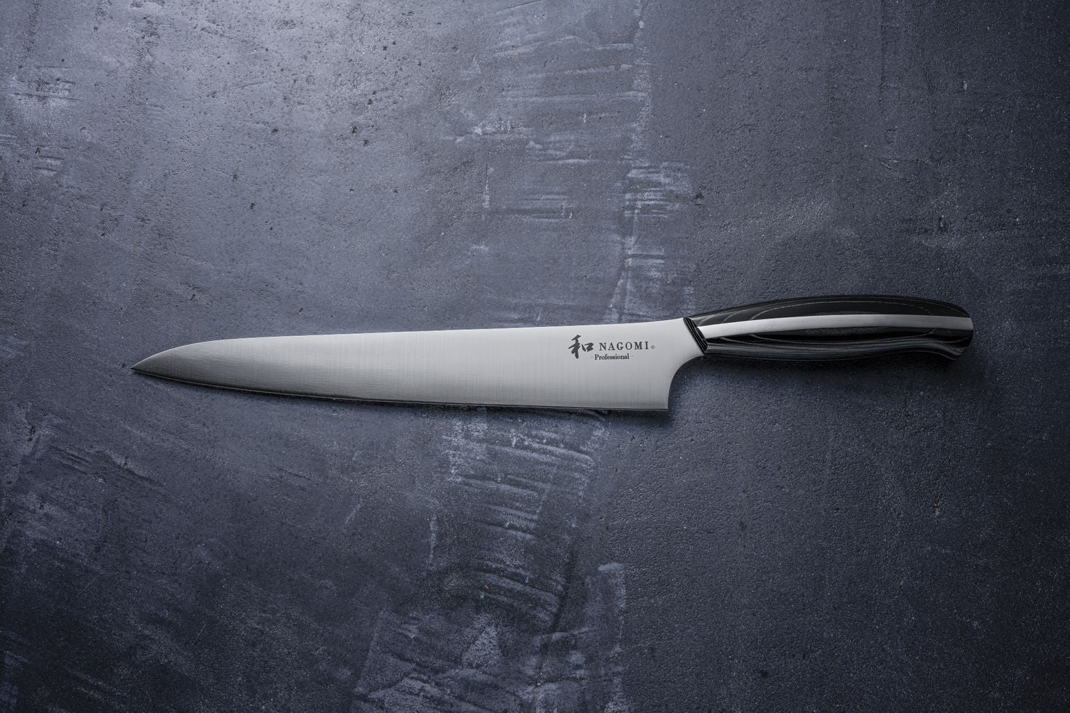Nagomi Japan Professional Slicing Knife - High-Quality Japanese Chef Knife for Sushi, Meat & Vegetables - Perfect for Home Kitchens & Professional Chefs