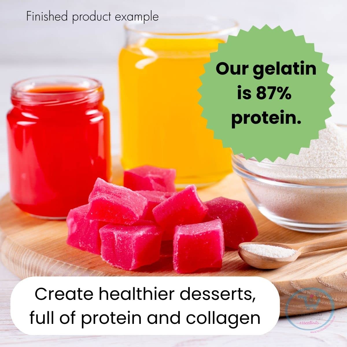 10 Pack PILSAC Unflavored Beef Gelatin Powder 300° Bloom - 2.2 lb per Bag (22 lb Total) - Professional Grade for Baking, Cooking & DIY Projects - Perfect for Jellies, Marshmallows & Protein Shakes