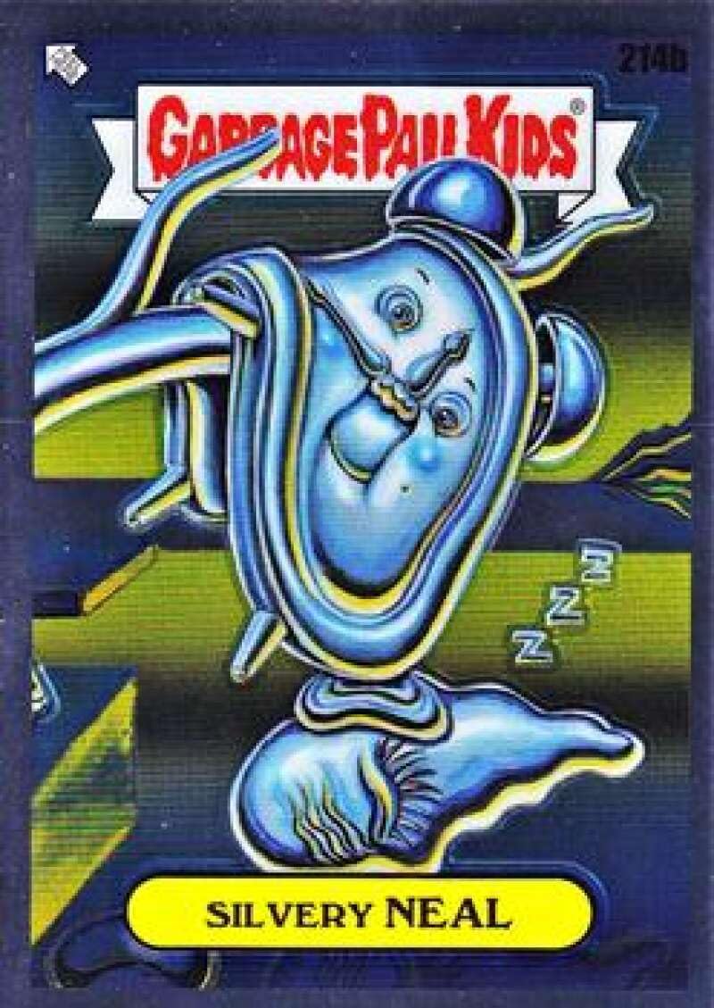 2022 Garbage Pail Kids Chrome #214b Silvery Neal Official Trading Card - Limited Edition Collectible for Card Games, Nostalgic Gift for 80s Fans, Perfect for Display & Trading Card Collections