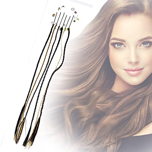 Prime Streaks Hair Color Highlights Extension - 6 Pcs Clip-in Hair Streaks for Women, Girls & Kids | Perfect for Weddings, Parties & Everyday Styling | Easy-to-Use Temporary Hair Color Pins
