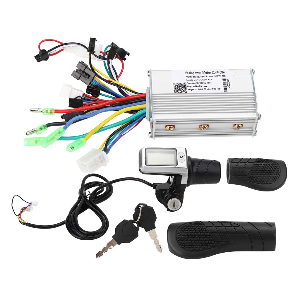 Electric Bike & Scooter LCD Controller Meter Set with Throttle Grip - Perfect for E-Bike & E-Scooter Speed Control & Performance Monitoring