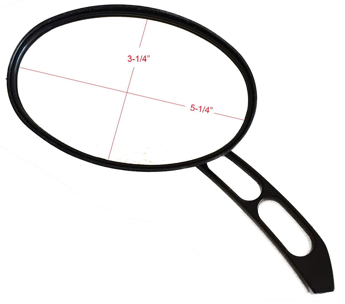 Black Smooth Oval Head Teardrop Stem Motorcycle Mirrors - Compatible with 2020 Honda Rebel 500 CMX500 - Enhances Visibility and Style for Cruiser Riders