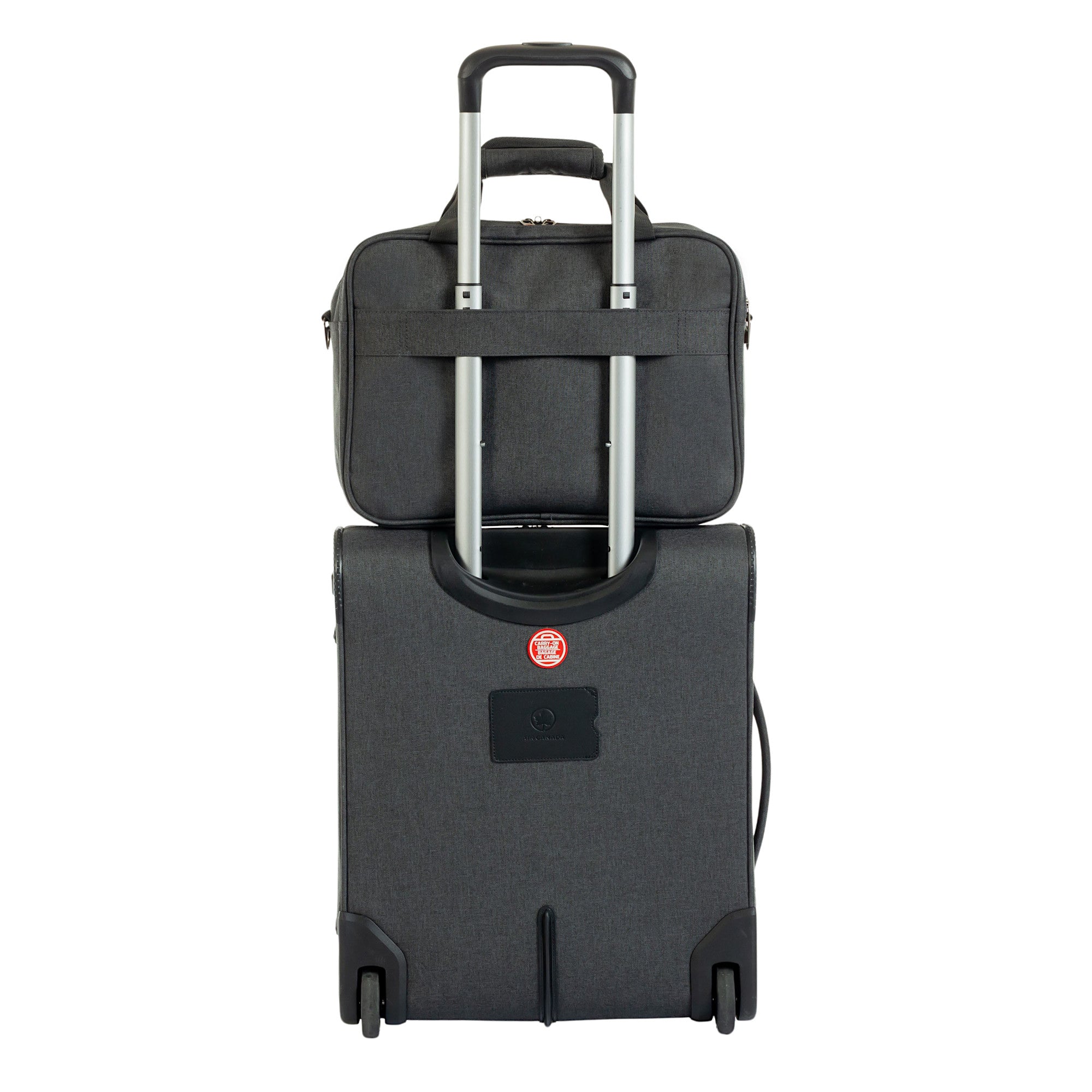 Air Canada Belmont 2-Piece Carry-On Luggage Set with Tote Bag - Perfect for Business Travel & Weekend Getaways